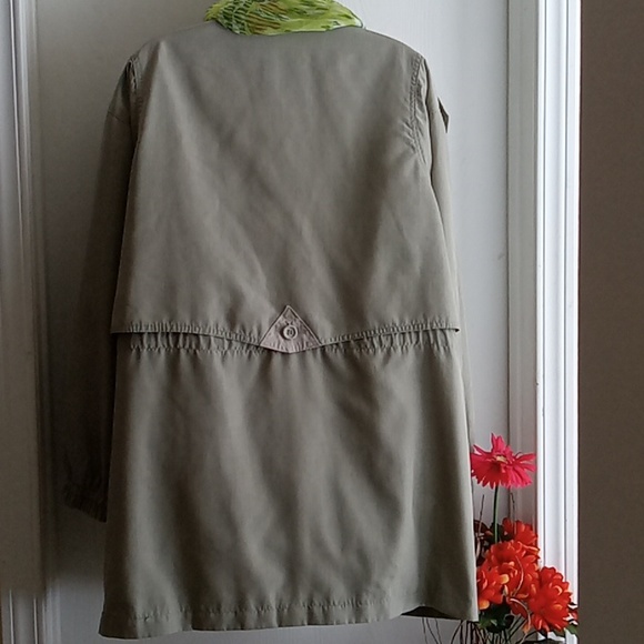 Utex | Grey Green Trench Fall Coat - Picture 6 of 11